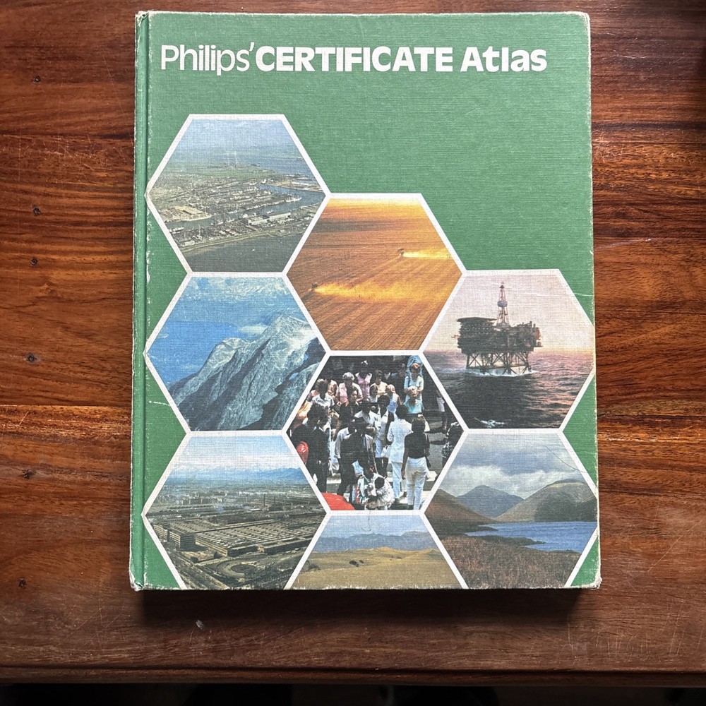 Phillips Certificate Atlas For Secondary Schools 1985 True Vintage