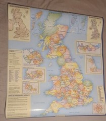 United Kingdom Large Laminated Map – Administrative Boundaries Ordnance Survey