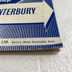 Pre 1970 Geographers Map Co Ltd Town Map Of Canterbury