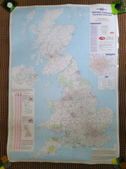 Royal Mail ‘ Collins Postcode Atlas Great Britain 05 ‘ XL Laminated Poster PROP
