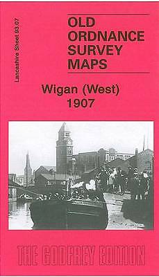 MAP OF Wigan West 1908: Lancashire Sheet 93.07 by Alan Godfrey NEW