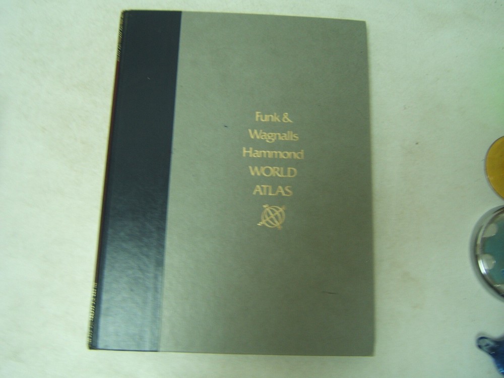 Funk & Wagnalls Hammond World Atlas 1988 in Color Clean copy