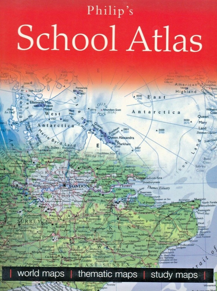 Philip’s School Atlas 93rd Edition (Philip’s School Atlases) Soft back GOOD