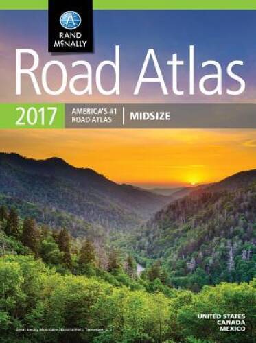 Rand McNally 2017 Midsize Road Atlas (Rand Mcnally Road Atlas Midsize) – GOOD
