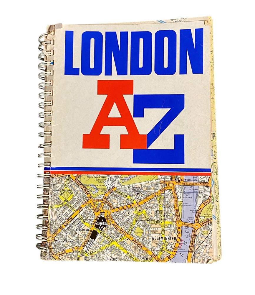 Vintage Maps London England Spiral Bound Book Ephemera Crafts Art Projects Reuse