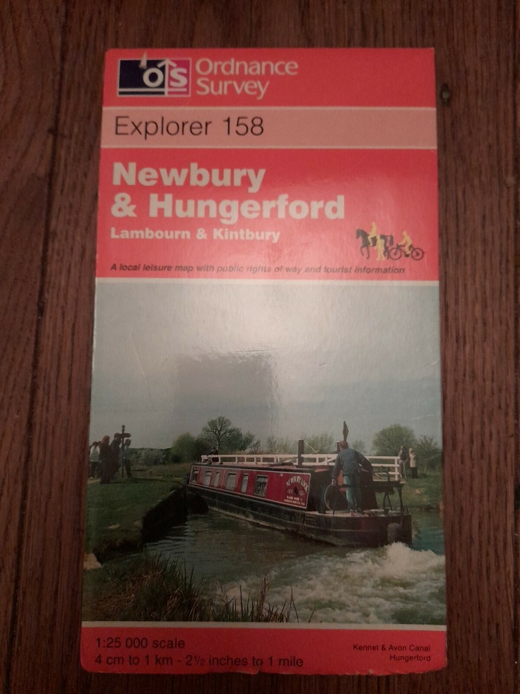 Ordnance Survey explorer Map Sheet 158 Newbury & Hungerford