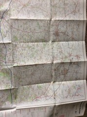 OS Ordnance Survey Landranger Map Sheet 174 Newbury & Wantage 1974 Used Map