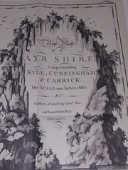 A New Map Of Ayrshire Captain Armstrong Facsimile Of 1775. 1959 At Time Of Burns