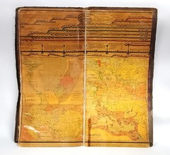 1885 Antique Adams Synchronological Chart Timeline Lithograph Map History of Man