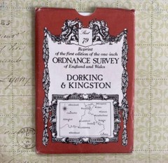 ORDNANCE SURVEY DORKING & KINGSTON REPRINT SHEET 79 ONE INCH MAP