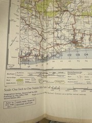 Vintage Ordnance Survey Map England And Wales Sheet 182 Brighton And Worthing