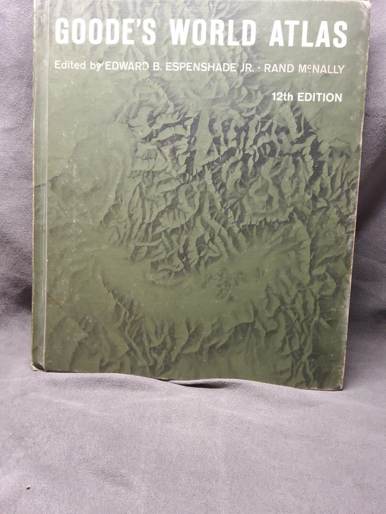 Vintage Goode’s World Atlas 12th Edition 1965