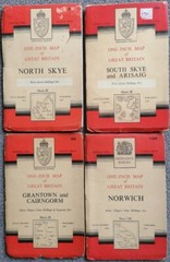 Ordnance Survey Maps 7th Series X4 Skye (South & North) Cairngorm, Norwich