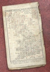 Vintage Ordnance Survey One Inch Cloth Map, Bristol & Newport, 155, 1946