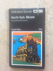 North York Moors 1966 Map Vintage OS Ordnance Survey Map 1” to 1 mile Mancave