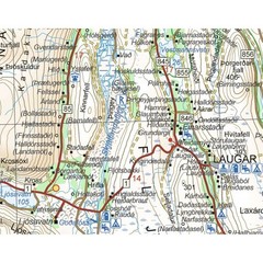 Iceland Touring Map 3 – Northeast – driving, tourist information, multi-language