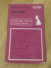 Ordnance Survey Landranger 40 Loch Shiel Map 1976 OS Glenfinnan Mallaig Arisaig
