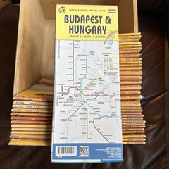 HUNGARY & BUDAPEST TRAVEL REFERENCE MAP 1:540,000/10,000 By Itmb Publishing Ltd