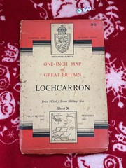 Ordnance Survey vintage , rambling walking Map , Lochcarron 1957 , Rare