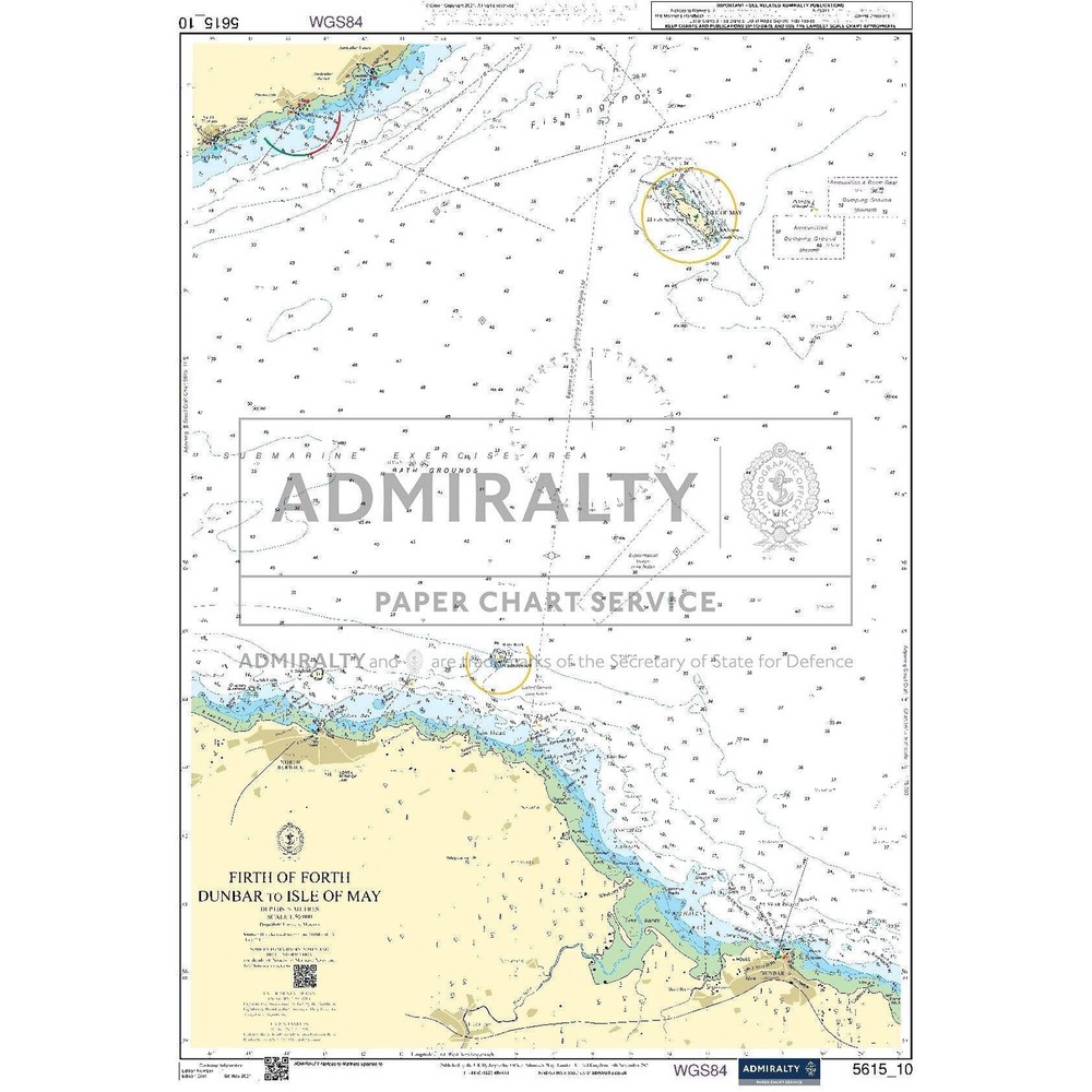 Admiralty Small Craft Chart 5615_10: Firth of Forth – Dunbar to Isle of May