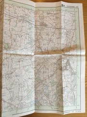 1990 Ordnance Survey Pathfinder Map 1227 TQ 24/34 Horley – Gatwick Airport