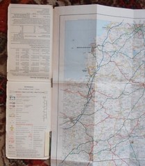 VINTAGE AA TOURING MAP OF HAMPSHIRE AND DORSET