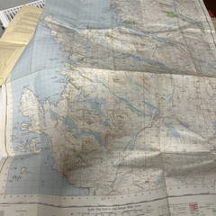 LOCH INVER & LOCH ASSYNT Sheet 13 1959 CLOTH Seventh Series Ordnance Survey 1 In