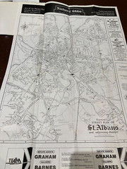 3 x Barnett’s St Albans Luton Bedford Street Plan with Index, 1970’s + HERTS map