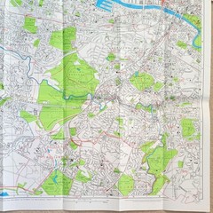 Geographia Large Scale Colour Street Plan: Greater Glasgow.