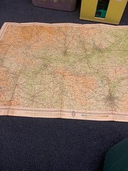 Vintage Bartholemew’s Revised “half-inch” contoured maps Sheet 24 Vale of Trent