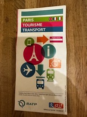 Paris – France – Fold Out Map – Street and Local Area