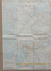 AA Service Map: Throughroutes to and from Bristol (1976).