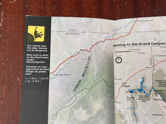 Grand Canyon Map Arizona National Park Service 2001