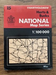 Bartholomew National Map Series 1:100 000 Herts & Bucks 15