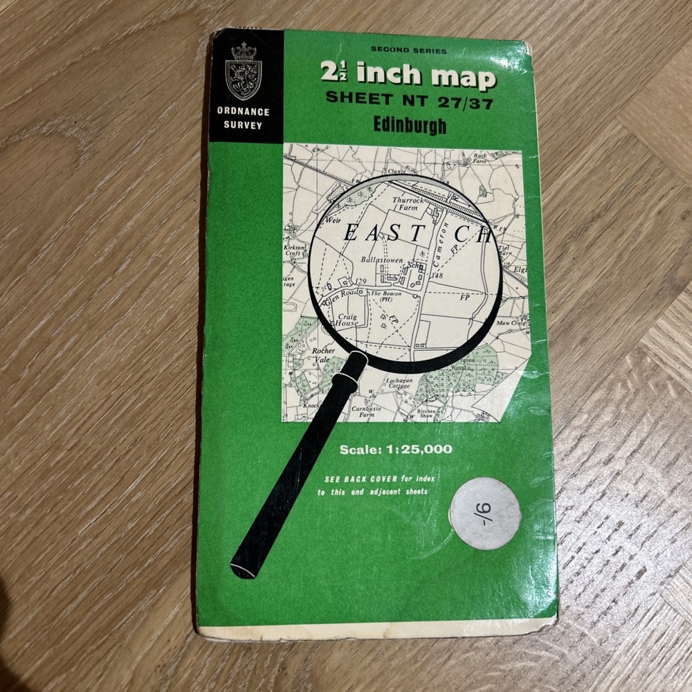 EDINBURGH Ordnance Survey Sheet NT27/37 Two & Half Inch MAP 1969 Portobello