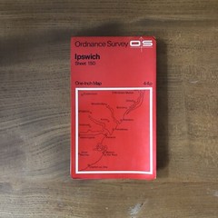 Ipswich – Old 1969 Ordnance Survey One-Inch Map Sheet 150 Inc Clacton and Walton