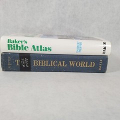Charles F. Pfeiffer Lot of 2 – Baker’s Bible Atlas & The Biblical World