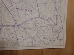 Huge Goegraphers Greater London Boroughs & Council Bounderies Wall Map –