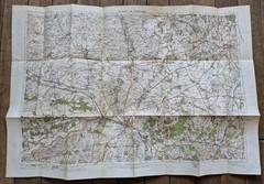 Vintage Ordnance Survey Map: SALISBURY & District 1912 Sheet 123 1 mile/1 Inch