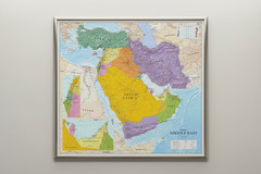 Map of the Middle East – Political Wall Map, Middle East Map