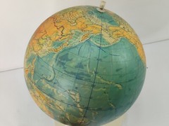Vintage Globe World Map Soviet Russian USSR 1990s
