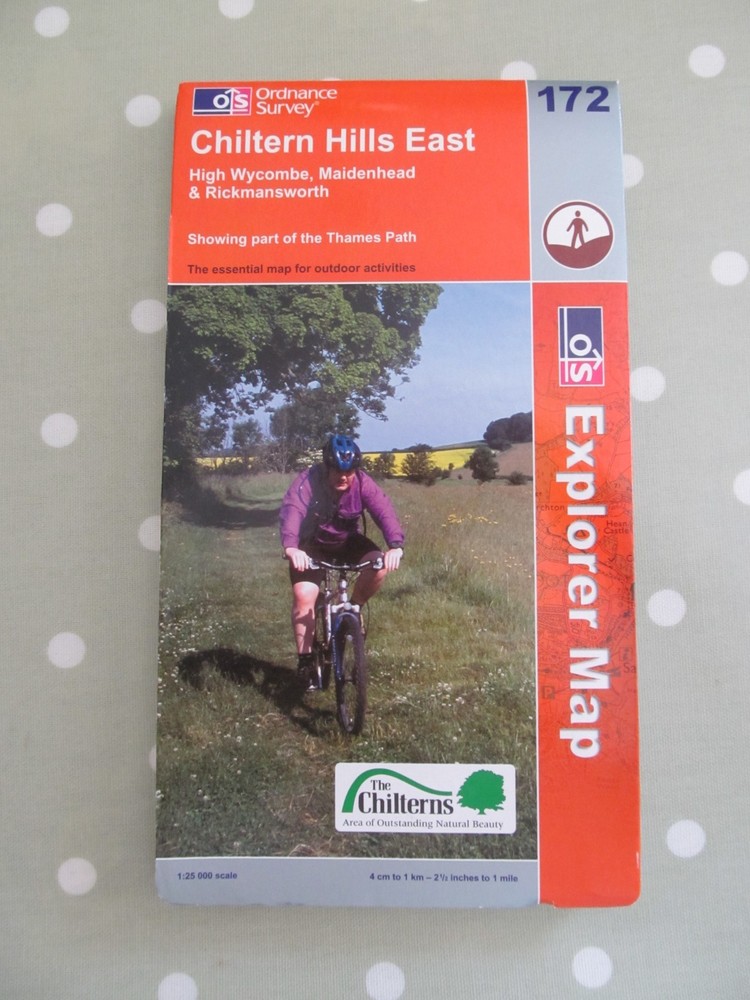 OS EXPLORER MAP 172 CHILTERN HILLS EAST ORDNANCE SURVEY