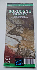 Tourist Map of the Dordogne Perigord – 1:125000 – 3615 IGN – 1998