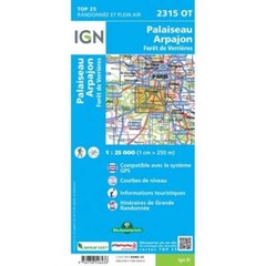 France 1:25K map 2315OT Palaiseau Arpajon / Forêt de Verrières