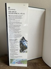 Rand McNally The Great Geographical Atlas, 1989 REVISED, HCDJ