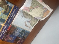 Hammond Historical World Atlas – 2 volume set, U.S. Encyclopedia, 1000 Events