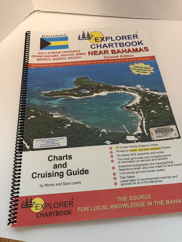 Explorer Chartbook Near Bahamas Charts & Cruising Guide 8th Ed Water-Resist Book