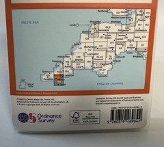Ordnance Survey Explorer Map 103 The Lizard, Falmouth & Helston Cornwall
