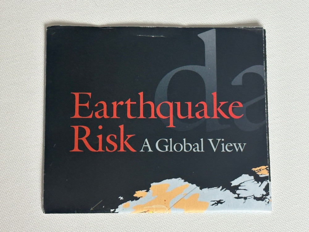 Earthquake Risk A Global View, National Geographic, Double Sided, Map & Poster