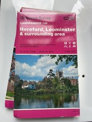 Ordnance Survey Landranger series 1:50000 1.25 to 1 mile you choose from list 3